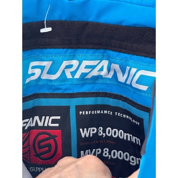 Surfanic bib ski snowboard  pants  30'waist 36'hip 29' long  blue - Picture 13 of 13